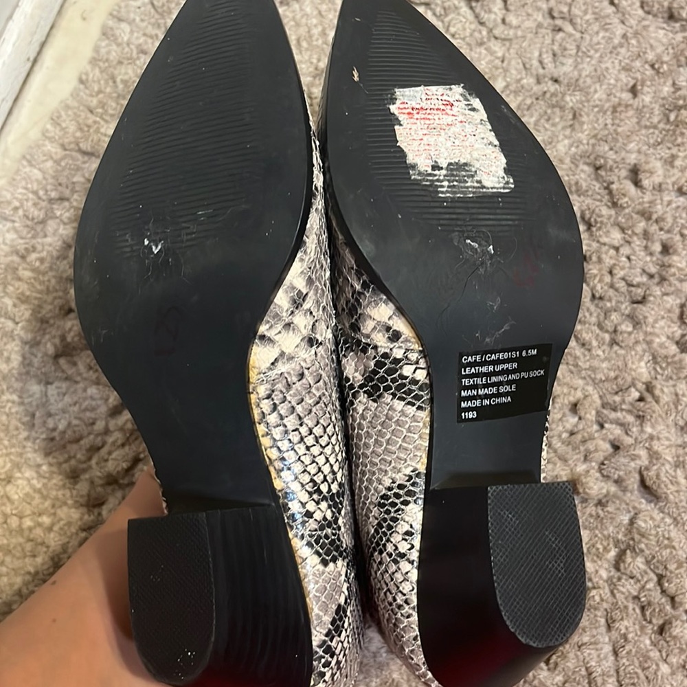 Steve Madden Preston Snake Print Point Toe Leathe… - image 7